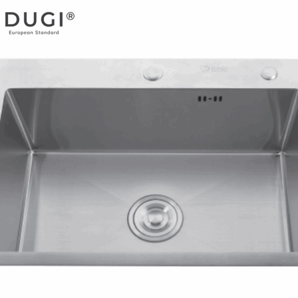 Chậu RB DUGI 1 hố đơn DG6045 HANDMADE 60x45 dày 3mm