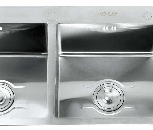 Chậu RB DUGI 2 hố 1 bàn HANDMADE DG10045