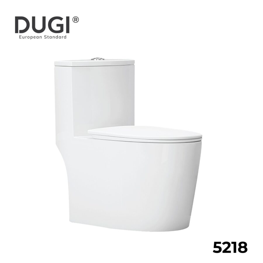 bồn cầu liền khối dugi 5218 chính hãng