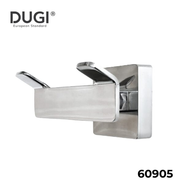 60905 Móc áo đôi Inox DUGI
