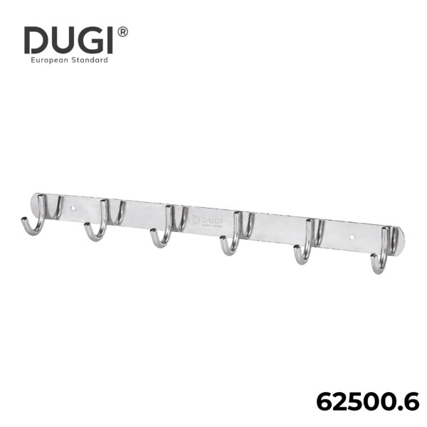 62500.6 Móc áo 6 đơn Inox DUGI