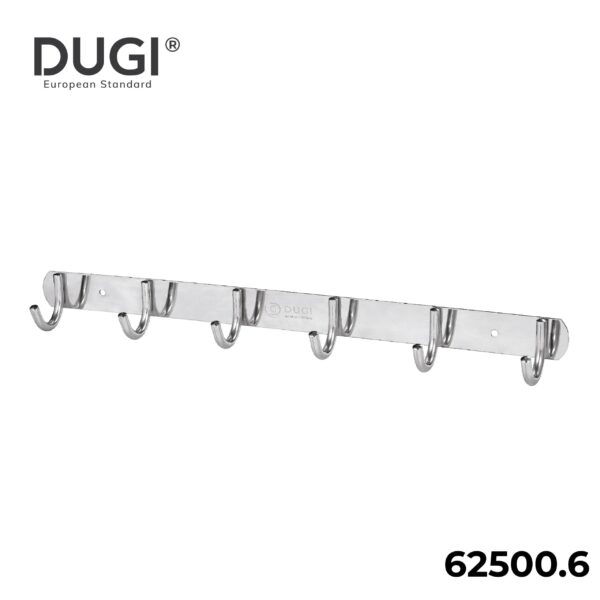 62500.6 Móc áo 6 đơn Inox DUGI