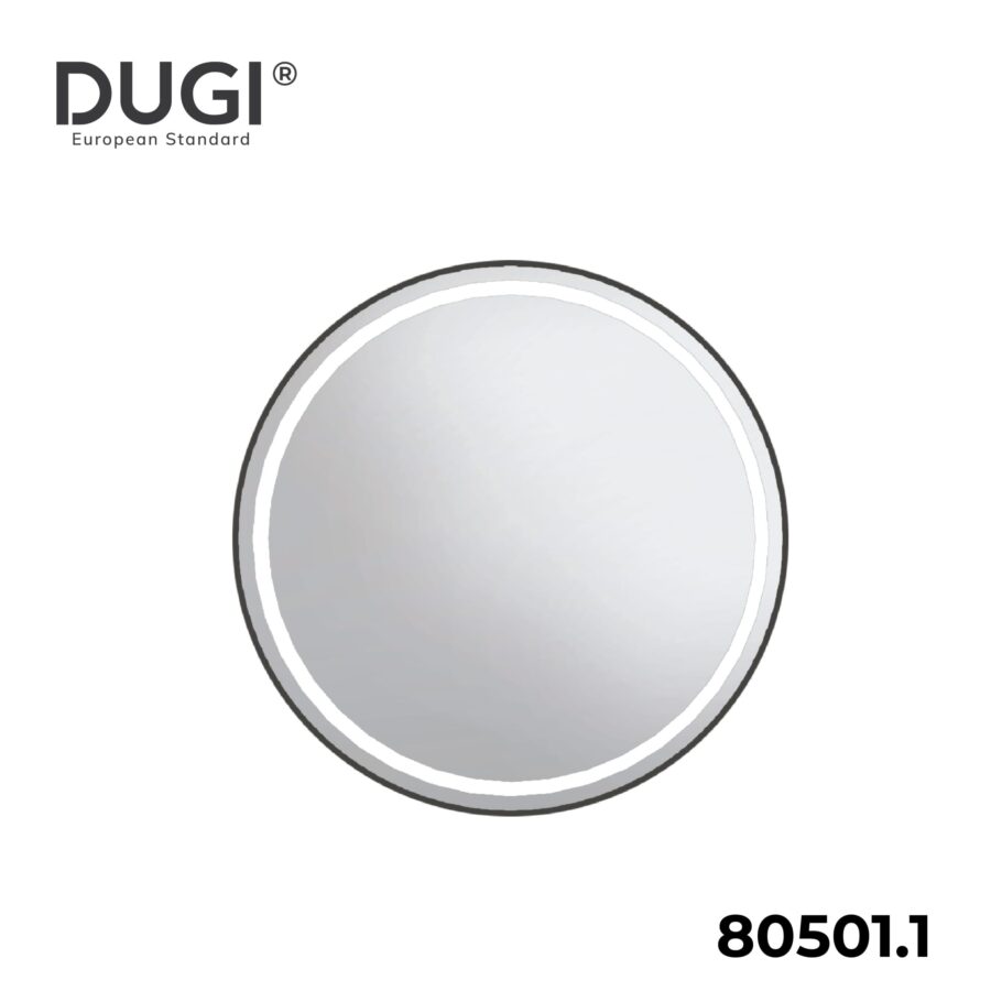 Gương trơn viền nhôm Led hắt 80501.1 DUGI