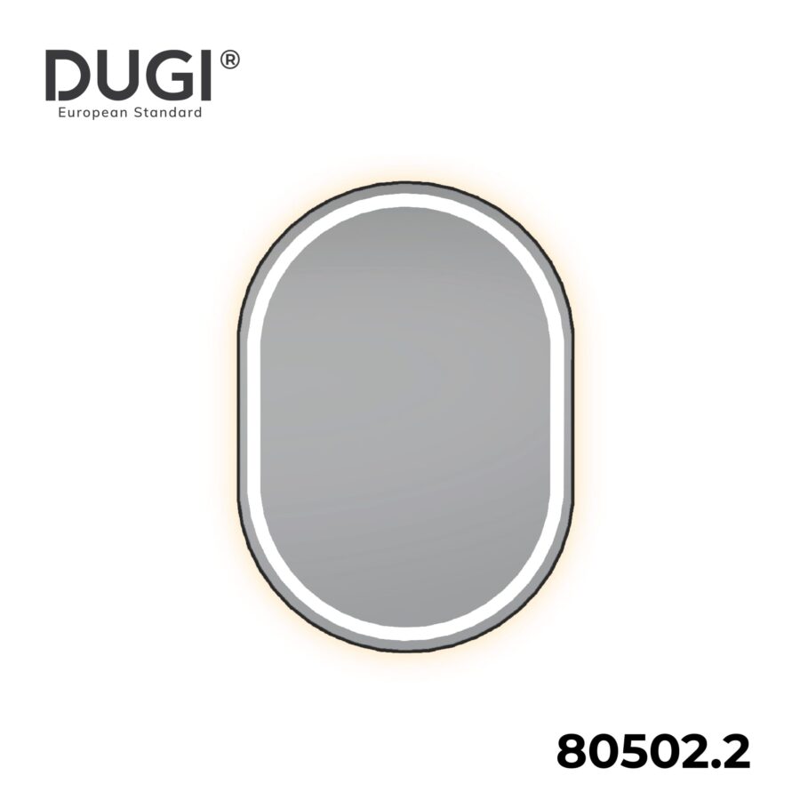 Gương trơn viền nhôm Led hắt 80502.2 DUGI