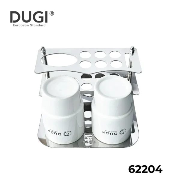 kệ cốc đôi inox dugi 62204 chính hãng