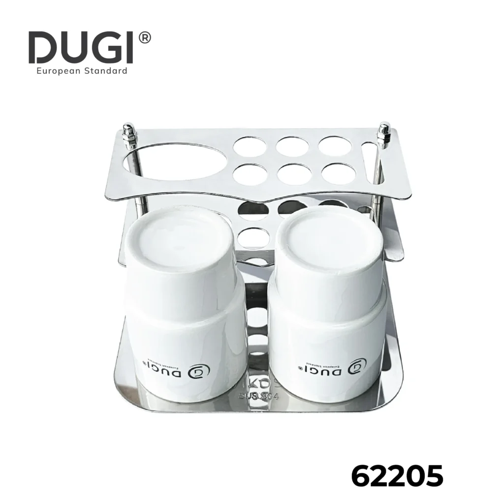 kệ cốc đôi inox dugi 62205 chính hãng