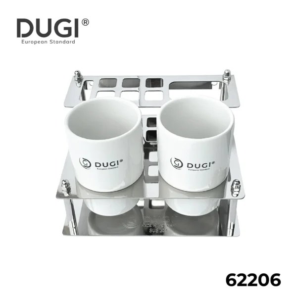kệ cốc đôi inox dugi 62206 chính hãng