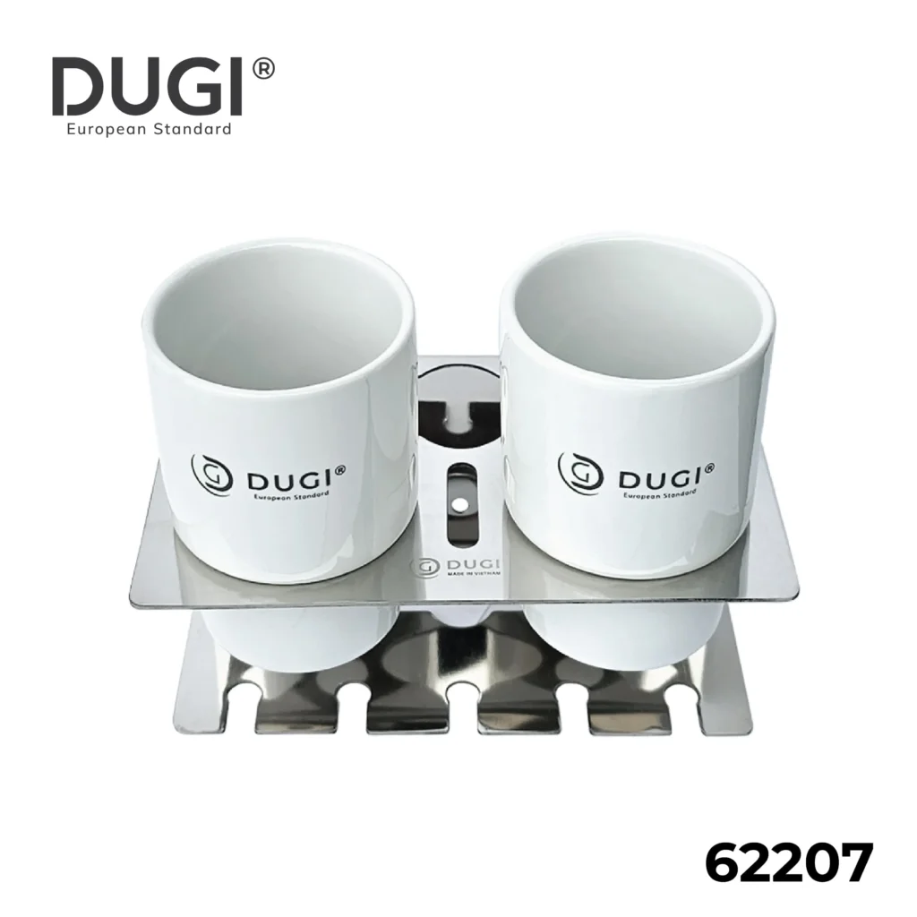 kệ cốc đôi inox dugi 62207 chính hãng