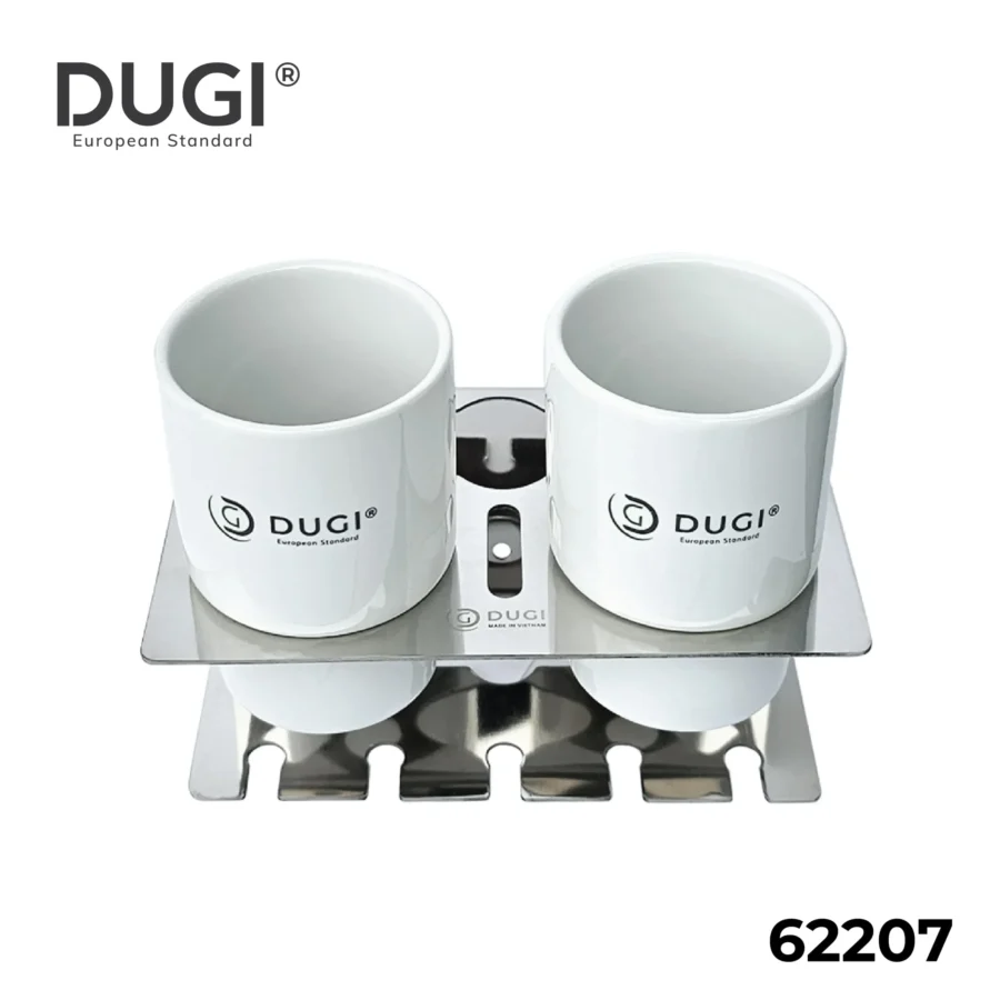 kệ cốc đôi inox dugi 62207 chính hãng