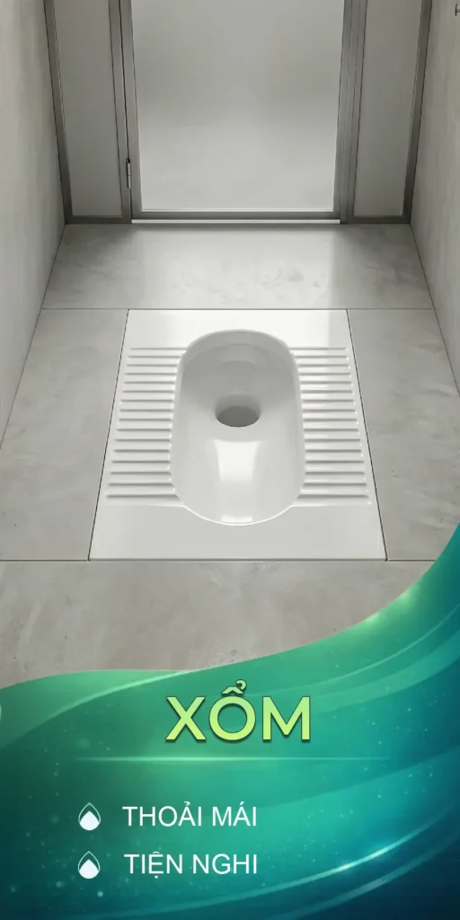 bồn cầu xổm dugi chính hãng