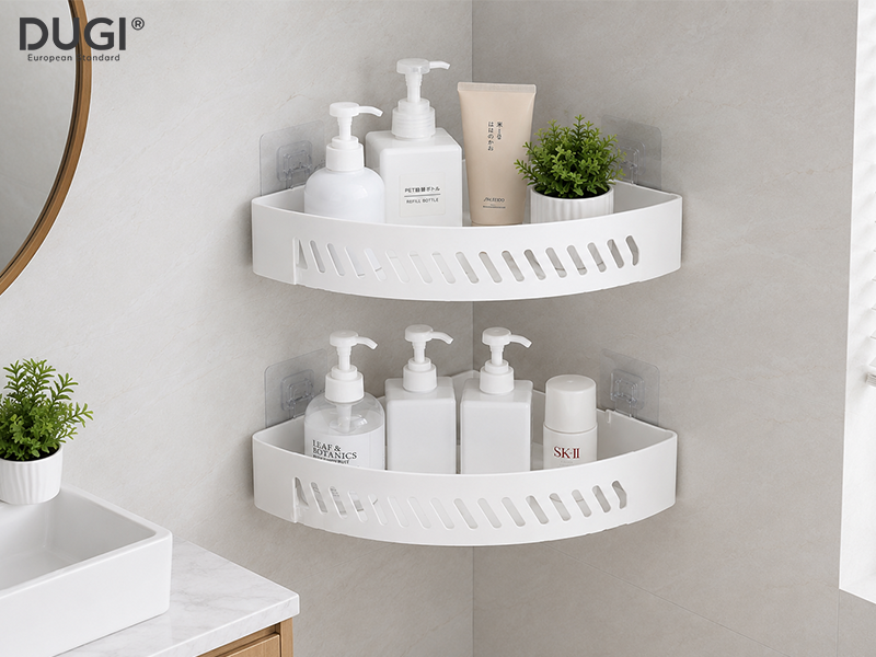 Kệ góc nhà tắm dán tường tiện lợi