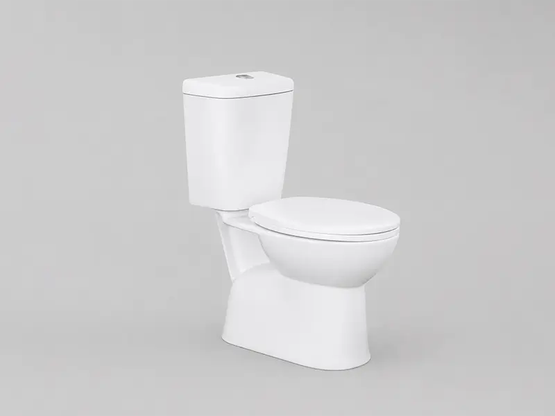 Cùng chất liệu sứ bền bỉ, bồn cầu hai khối 5100 DUGI mang đến giải pháp vệ sinh tiện dụng và dễ dàng lắp đặt