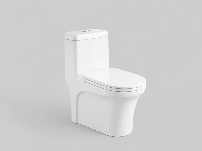Mẫu bồn cầu liền khối 5210 kết hợp 2 mức xả 4,2L/6L, giúp tiết kiệm nước trong quá trình sử dụng