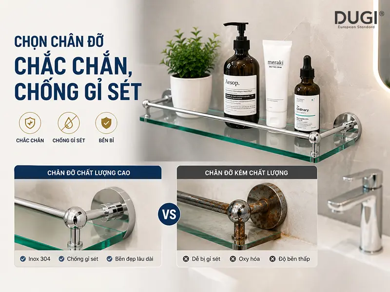 Chân đế chắc chắn, bền bỉ và chịu lực