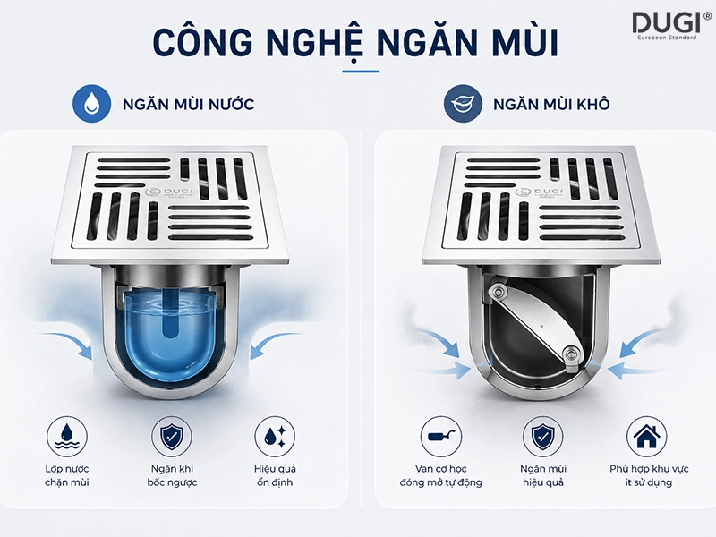 Công nghệ ngăn mùi hiệu quả