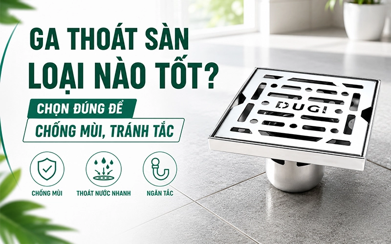 ga thoát sàn loại nào tốt đẻ chống mùi và chống tắc hiệu quả