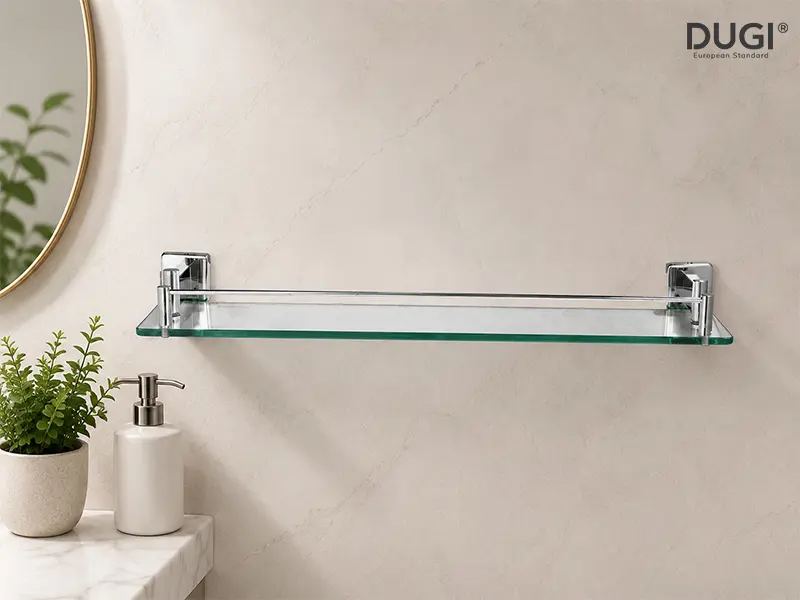Kệ kính chân vuông chắc chắn