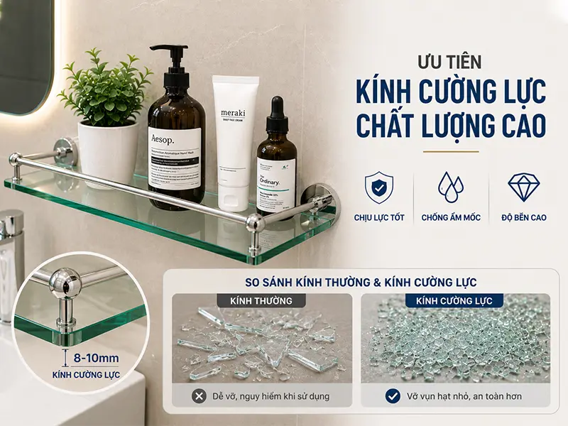 Kính cường lực chắc chắn