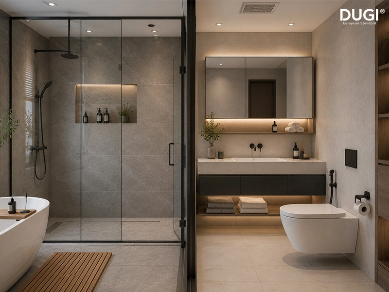 Không gian tách biệt khô và ướt