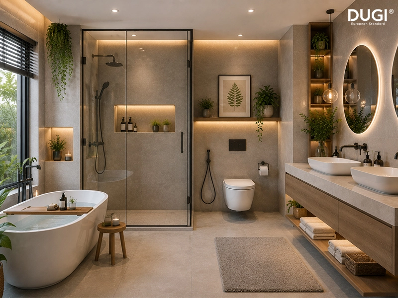 Kết hợp nhiều cây xanh, mang cảm giác hòa mình với thiên nhiên