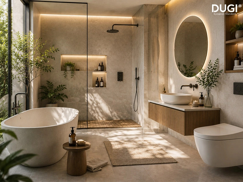 Xu hướng nội thất phòng tắm 2026 có gì mới