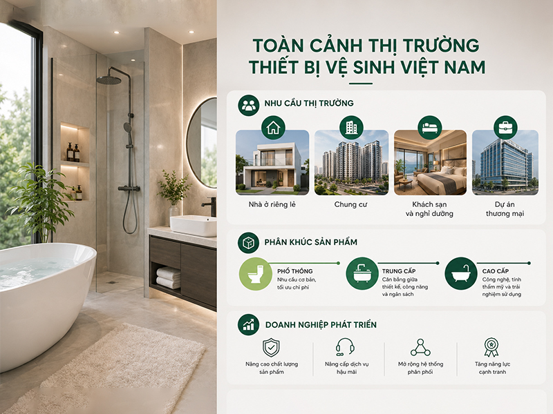 
Thị trường thiết bị vệ sinh việt nam hiện nay