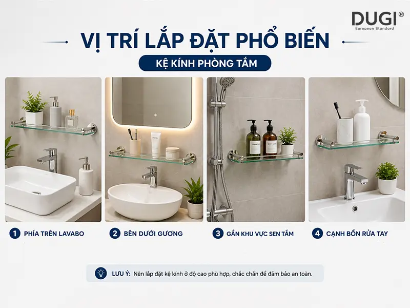Các vị trí lắp đặt phổ biến hiện nay