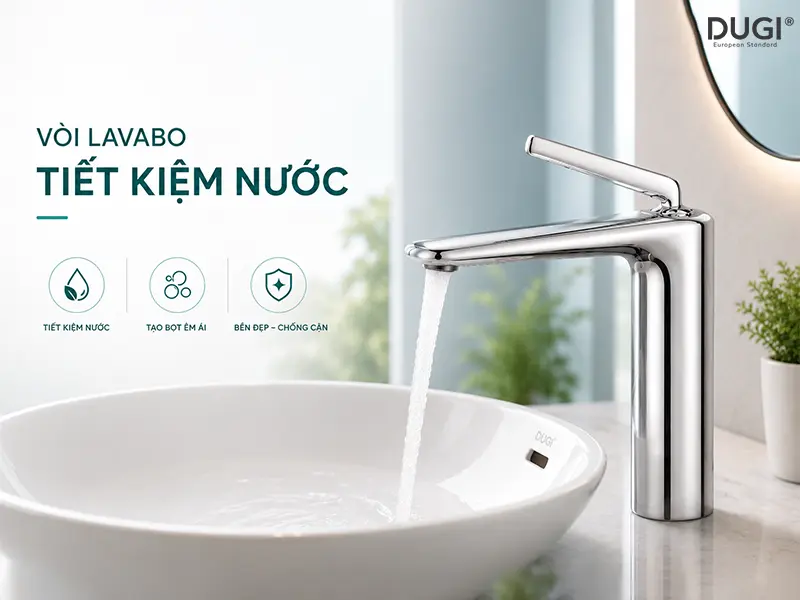 Vòi lavabo sang trọng, tinh tế