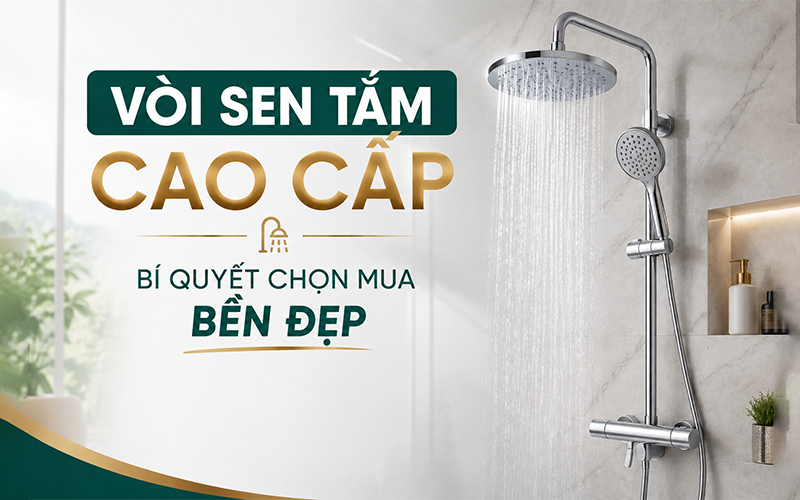 vòi sen tắm cao cấp, bí quyết chọn mua bền đẹp