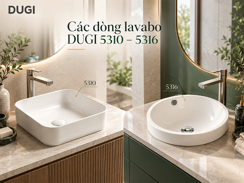 Các dòng lavabo 5319-5316