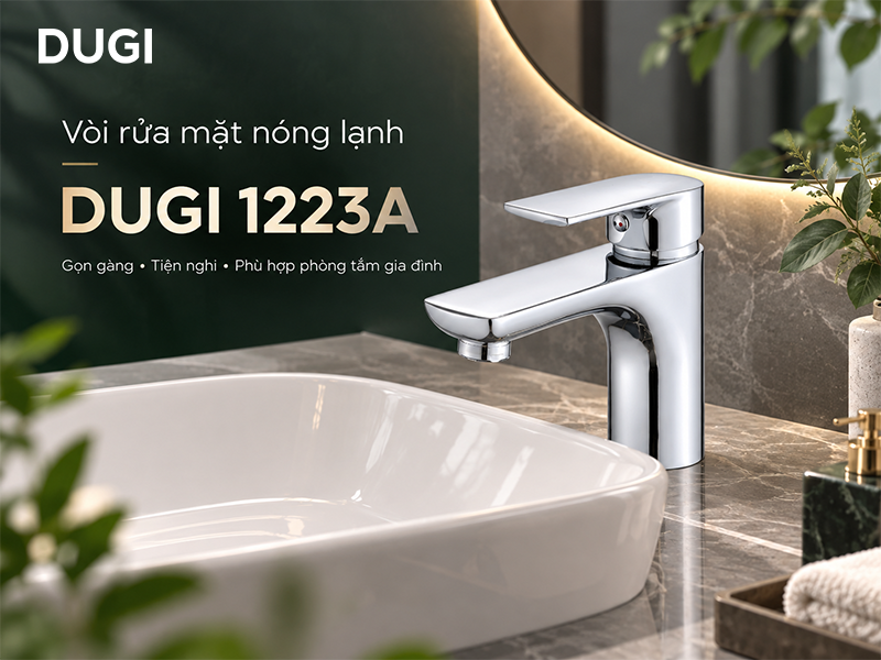 Vòi rửa mặt nóng lạnh 1223A