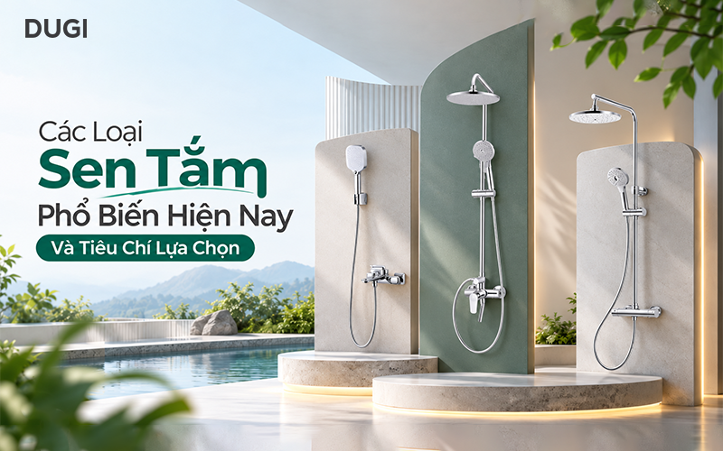 các loại sen tắm phổ biến hiện nay và tiêu chí lựa chọn
