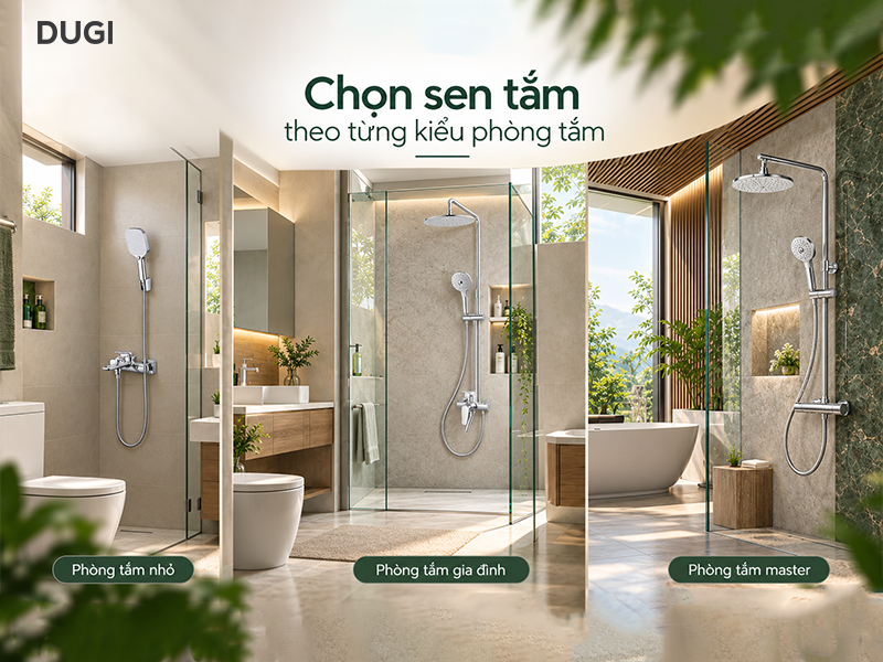 Chọn phòng tắm theo từng kiểu phòng tắm